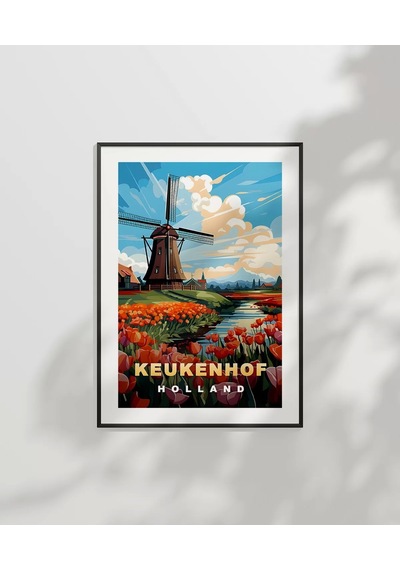 Çerçevesiz Poster Hollanda'nın Renkli Yüzü