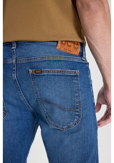 Lee Luke Slim Fit Dar Kesim Normal Bel Dar Paça İndigo Jean Denim Pantolon Mavi