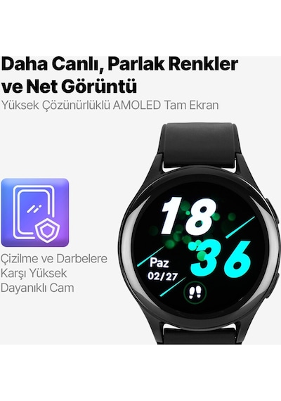 Ttec Tempus Pro 36 MM Amoled Ekranlı Yuvarlak Alüminyum Kasa Akıllı Saat