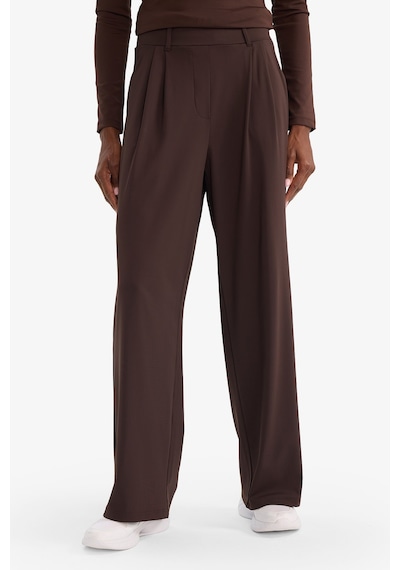 Defacto Wıde Leg Bilek Boy Sporcu Pantolon F8232ax26spbn490 Kahve-bn490