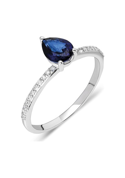 0,96 Karat Safir Pırlanta Yüzük-359