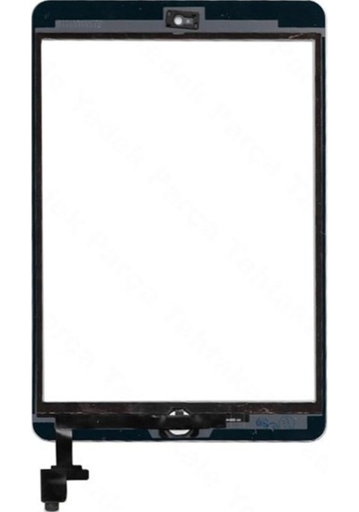 Apple Uyumlu iPad, Mini A1432 Butonlu Dokunmatik Beyaz