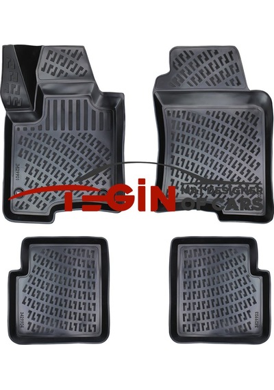 Fiat Panda I 1981-1996 Otomatik Siyah 3d Havuzlu Paspas
