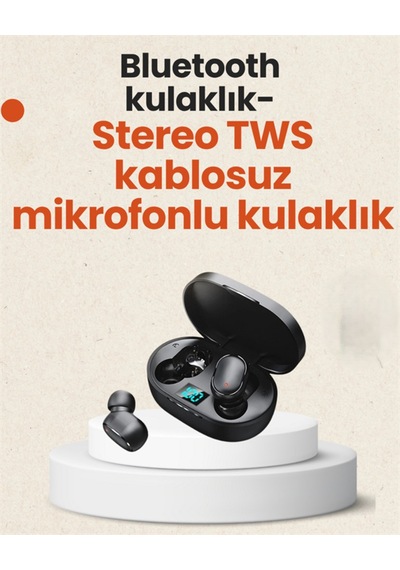 Tws Bluetooth Kulaklık Kulak İçi Kablosuz Dijital Göstergeli Çağrı Cevaplayabilen - Diğer