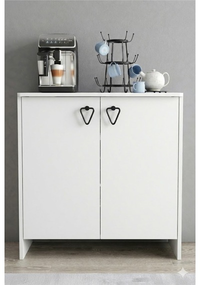 Beyaz Çok Amaçlı Dolap 2 Kapaklı, Raflı, Şık Ve Modern Tasarım 80x40x82 Cm Beyaz - 799845506 Beyaz Beyaz Çok Amaçlı Dolap 2 Kapaklı, Raflı, Şık Ve Modern Tasarım 80x40x82 Cm Beyaz - 799845506 Beyaz