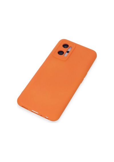 Realme 9i 4g Kılıf Nano İçi Kadife Silikon - Turuncu Renkli