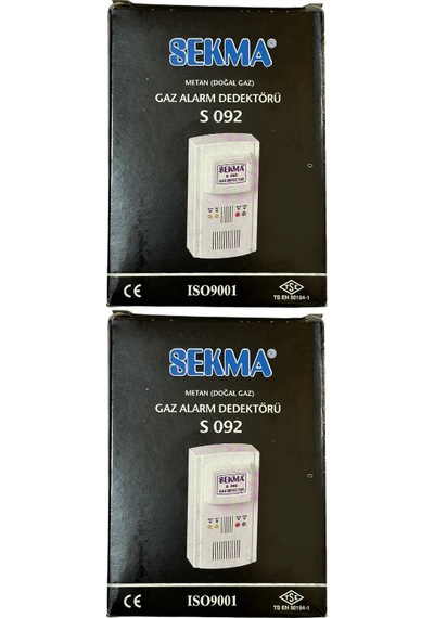 Sekma Doğal Gaz Metan Alarm Dedektörü S-092 2 Adet