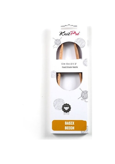 Knitpro Sabit Yuvarlak Örgü Şişleri Basix Kayın Ağacı 80cm 6.00mm 35332