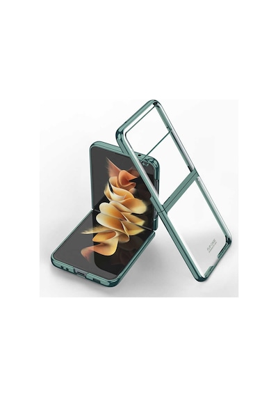 Galaxy Z Flip 3 Kilif Zore Kipta Metal Görünümlü Ince Kilif 511292395