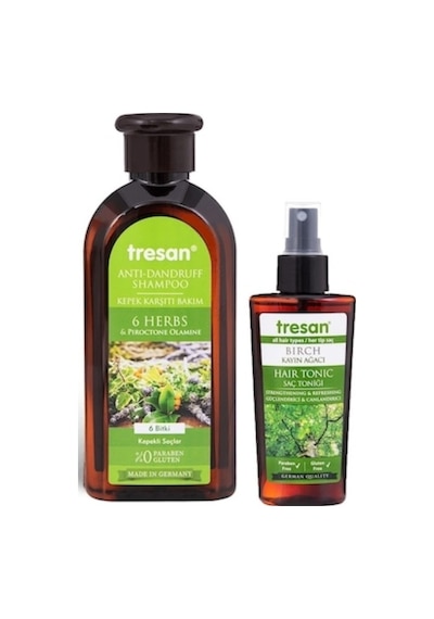 Tresan 6 Bitki Kepek Karşıtı Bakım Şampuanı 300 ML + Saç Toniği 125 ML