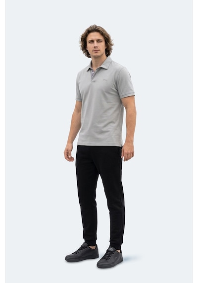 Slazenger Zodıacs Erkek Polo Yaka Gri Tişört