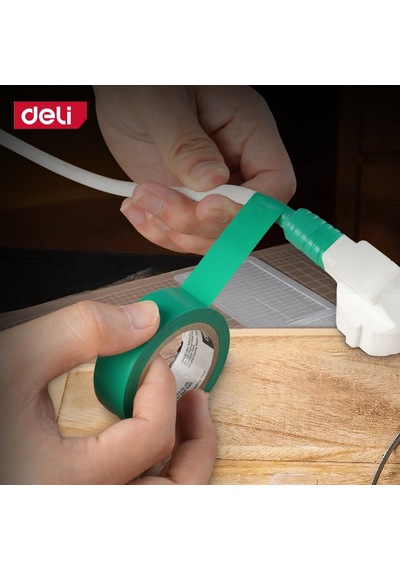Delı Elektrik Yalıtım Bandı 0.13mm 18mm 10m Yeşil İzolasyon Bandı