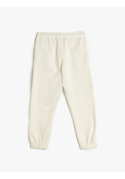Koton Jogger Eşofman Altı Beli Bağlamalı Şardonlu Renk Bloklu Beyaz 5wkb40114tk Beyaz Koton Jogger Eşofman Altı Beli Bağlamalı Şardonlu Renk Bloklu Beyaz 5wkb40114tk Beyaz