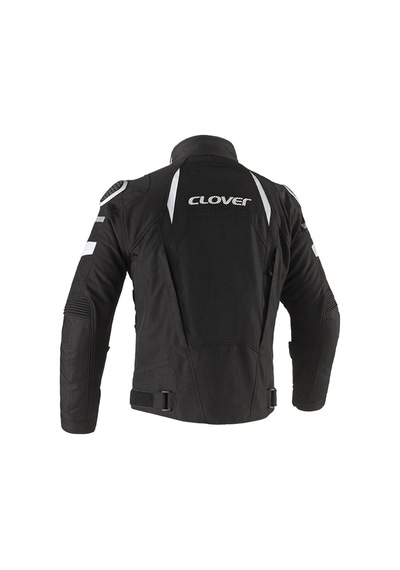 Clover Airblade-5 Korumalı Motosiklet Montu Siyah Beyaz