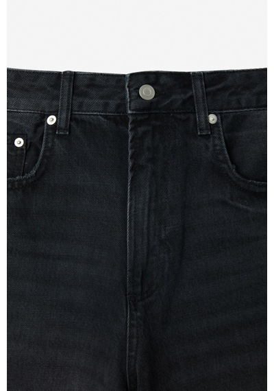 Grımelange Grimelange Lexy Kadın Standart Bel Baggy Balon Jean Siyah Pantolon