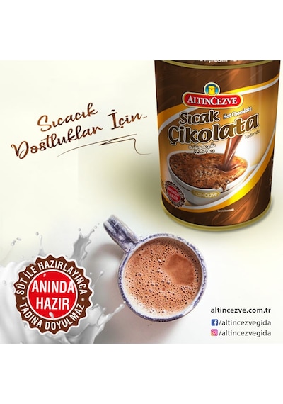 Altıncezve Sıcak Çikolata İçecek Tozu Teneke 250 G