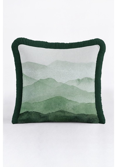 Manzara Dağ Motif Saçaklı Yastık Kılıfı - Akvarel Doğa Boho Yeşil Siyah Püsküllü Kırlent Kılıfı Serin Rota Nektar Manzara Dağ Motif Saçaklı Yastık Kılıfı - Akvarel Doğa Boho Yeşil Siyah Püsküllü Kırlent Kılıfı Serin Rota Nektar