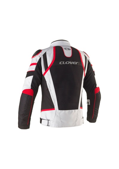 Clover Rainjet-3 Wp Korumalı Motosiklet Montu Gri Siyah Kırmızı