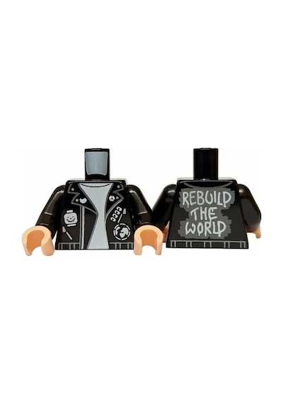Minifigür Parçaları: Torso, Vücut, Gövde: 973pb4444c01 Rebuıld The World