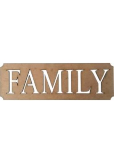Family Ahşap Kapı Süsü L-83