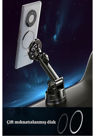 Qpen C158 2in1 Klipsli Ve Yapışkanlı 360 Magsafe Araç Tutucu