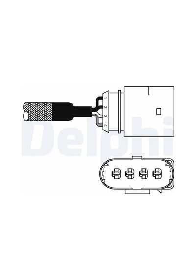 Audi A4 B5 Oksijen Sensoru 1.6 1995-2001 Adp Ahl Ana Arm Delphı Es1097812b1