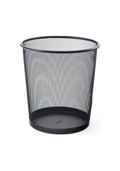 Ofis Tipi Çöp Kovası Büro Çöp Kutusu File Metal Hafif Çöp Kovası 12 Litre Lvstory Siyah