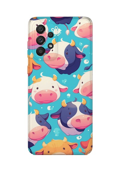 Samsung Galaxy M52 Uyumlu Baskılı Şeffaf Telefon Kılıfı Koleksiyon: Cute Animals 2