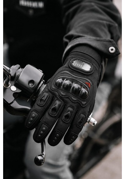 Xmlbayiciniz Tr M Beden Korumalı Motosiklet Eldiveni Unisex Bisiklet Motorcu Eldiveni Siyah 113 Genel