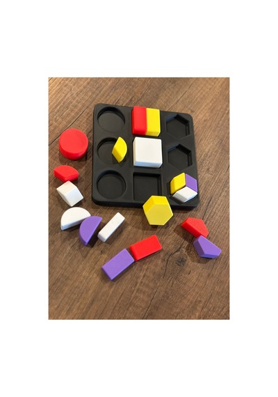 Montessori Geometrik Şekil Eşleştirme Ve Parça Bütün Oyunu