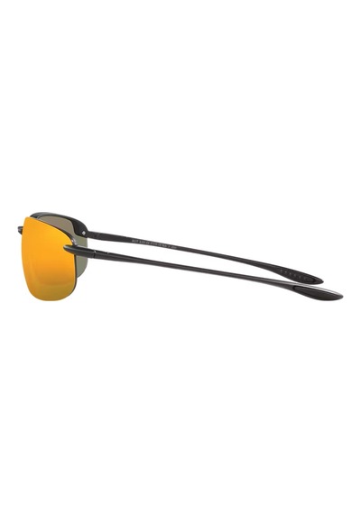 Maui Jim Mj 0456s 005 68 Aynalı Erkek Yastık Siyah Metal Güneş Gözlüğü Siyah