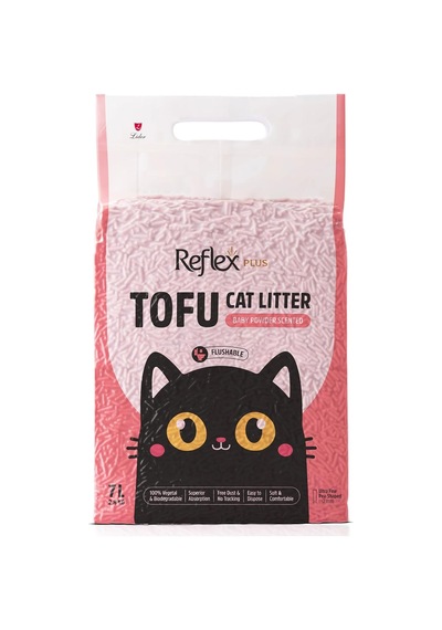 Plus Bebek Pudrası Kokulu Tofu Kedi Kumu 7 Litre
