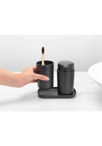 Brabantia Renew Dark Grey 3 Parça Banyo Seti