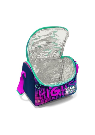 Coral High Kids Pembe Lacivert Grafiti Yazılı Thermo Beslenme Çantası 11769