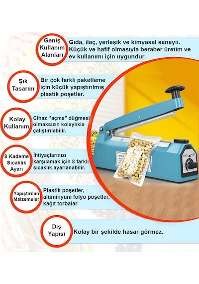 Poşet Yapıştırma Makinası 40 Cm