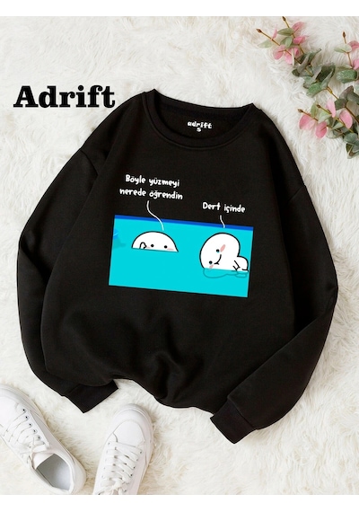 Startmore Adrift Dert İçinde Köstebek Sokak Trend Tasarım Harajuku/gotik Beyaz Siyah