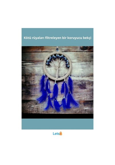Rüya Kovan Hayat Ağacı Dream Catcher 57 Cm Uzunluk 22 Cm En 1 Adet
