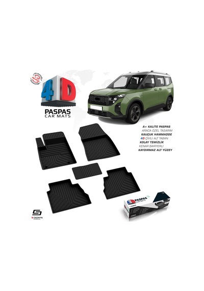 Ford Tourneo Courier 4d Havuzlu Paspas 2024 Üzeri A+ Kalite