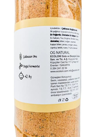 OG natural Yağmur Suyundan Sebzeli Tarhana 800 G +12 Ay