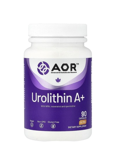 Advanced Orthomolecular Research Aor, Urolithin A+, 90 Capsules