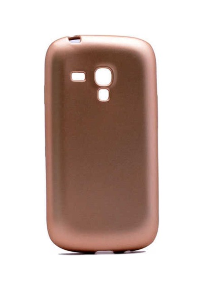 Samsung Galaxy Uyumlu S3 Mini Kılıf Zore Premier Silikon Kapak Gold
