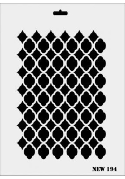 Rich New Seri N-194 Stencil 35X25 Cm
