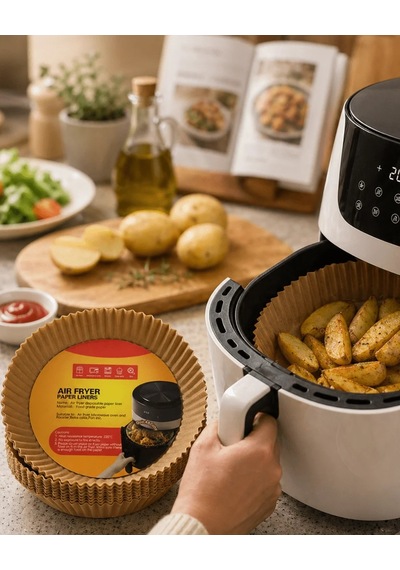 Lb Airfryer Pişirme Kağıdı 100 Lü Yapışmaz Yağ Geçirmez Kağıt Çok Renkli