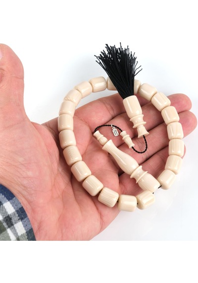 Osmanlı Saray Püsküllü Fransız Galalit 1940 Döküm Kapsül Kesim Bilek Boy 10.5x12mm Tesbih - Ivory Sedefli Beyaz - Ahmet Nazmi Usta İşi Beyaz Osmanlı Saray Püsküllü Fransız Galalit 1940 Döküm Kapsül Kesim Bilek Boy 10.5x12mm Tesbih - Ivory Sedefli Beyaz - Ahmet Nazmi Usta İşi Beyaz