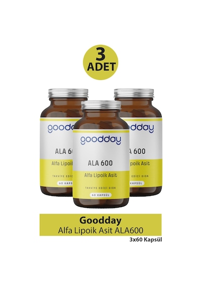 Goodday Alfa Lipoik Asit Ala600 60 Kapsül 3 Adet