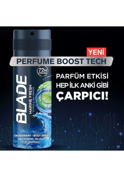 Blade Marine Fresh Erkek Sprey Deodorant 3 x 150 ML
