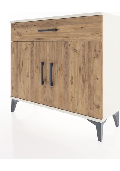 Arges Şifonyer Tek Raflı Tek Çekmeceli 2 Kapaklı 88x30x80 Ayt... Aytaşı