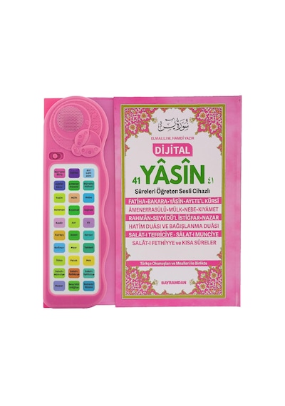Sesli Yasin Kitaplı Sesli Yasini Şerif Ögreten Cihaz Pembe