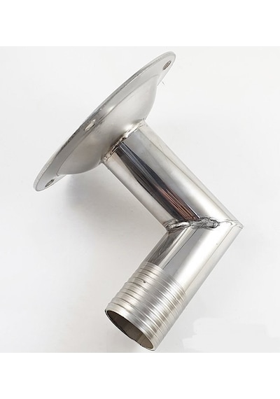 Paslanmaz Yer Süzgeci, 90' Çıkışlı Yer Sifonu 32 MM