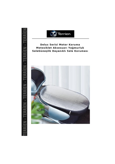 Delux Serisi Motor Koruma Motosiklet Aksesuarı Yağmurluk Selegüneşlik Dayanıklı Sele Koruması